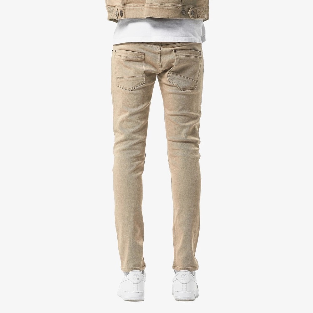 Copper Rivet Khaki Pants with Rips - Picture 3 of 9